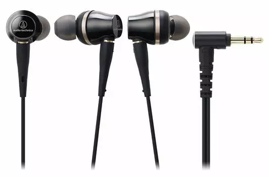 Наушники Audio Technica проводные канального типа с высоким разрешением и источником звука высокого разрешения, совместимые с SoundReality ATH-CKR100