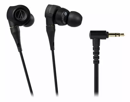 Наушники Audio Technica проводные канального типа Heavy Bass High Resolution совместимы с источниками звука высокого разрешения SOLID BASS Black ATH-CKS1100X