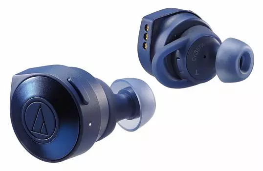 Наушники Audio Technica Совместимость с полностью беспроводными наушниками Глубокие басы До 45 часов воспроизведения Улучшенное качество связи Qualcomm Синий BL