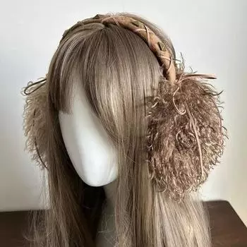 Наушники-бабочки в стиле панк, сложенные в складку, зимние, теплые, утолщенные, антифризные, японские, защита ушей, аксессуары для велоспорта