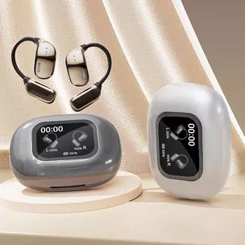 Наушники беспроводные Bluetooth удобные клипсы дизайн графеновая диафрагма умные беспроводные Bluetooth наушники открытые уши подвесные спортивные звонки высокий звук One Size