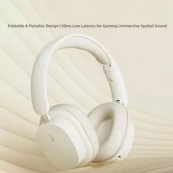 Наушники Bluetooth 5.3 Высококачественная гарнитура Беспроводные наушники с микрофоном Наушники для геймеров белый