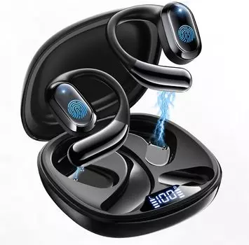 Наушники Bluetooth беспроводные наушники открытые наушники OWS наушники Bluetooth, которые не блокируют ваш длинный автоматический изысканный светодиод слева