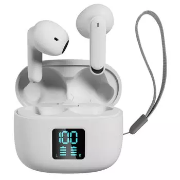 Наушники Bluetooth Наушники Беспроводные наушники 2024 года Новейшие Bluetooth Оснащены Carna Type Call Автоматическое сопряжение Мгновенное подключение Микрофон