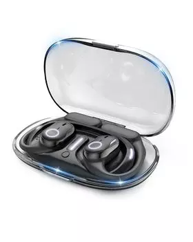 Наушники Bluetooth Open Ear Ultimate Progress Улучшенное качество звука Улучшенный звук Нечувствительные наушники OWS Беспроводные открытые до 40 часов
