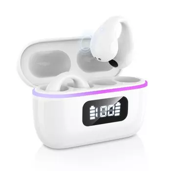 Наушники Bluetooth RGB Ear Cuff Bluetooth Wireless Air не блокирует костную проводимость Открытый шум утечки звука Оснащен звуковым Bluetooth LCD