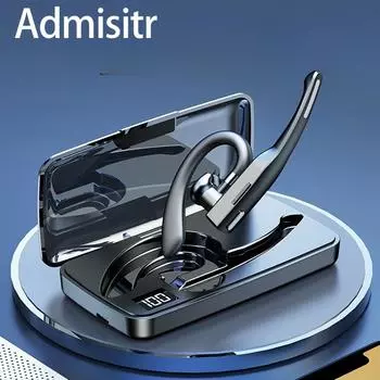 Наушники Bluetooth с одним ухом Беспроводные наушники с шумоподавлением для звонков в автомобиль Наушники с креплением на ухо Бизнес Универсальные Сверхдолговечность