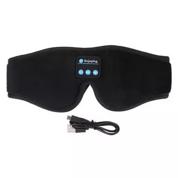 Наушники для сна Bluetooth беспроводные стерео музыка маска для глаз очки для спящих на боку бессонница
