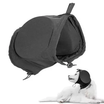 Наушники для собак, шумозащитные наушники для собак, регулируемые удобные защитные чехлы для ушей домашних животных, товары для домашних животных S чёрный