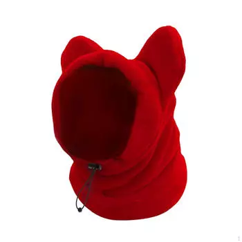 Наушники для собак, теплая толстовка с капюшоном, мягкая накидка, ветрозащитный тихий чехол из флиса для Red Large