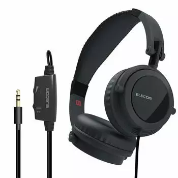 Наушники ELECOM для ТВ 3 м с регулировкой громкости накладные Affinity Sound устойчивый к отключению кабель Mesh 3,0 м черный EHP-TV10O3BK