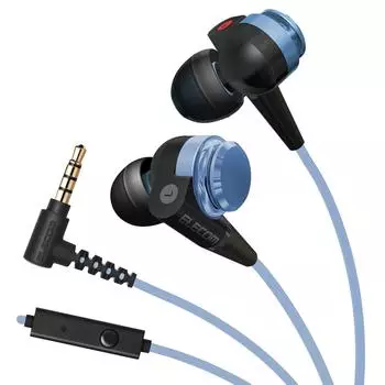 Наушники ELECOM Наушники с микрофоном и пультом дистанционного управления Canal CS200 Blue EHP-CS200MBU