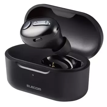 Наушники-гарнитура ELECOM Bluetooth Extra Small HSC32MP с зарядным чехлом черного цвета LBT-HSC32MPBK