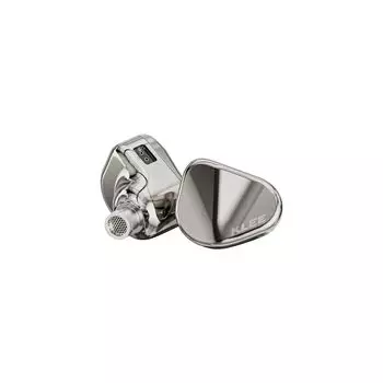 Наушники iBasso KLEE Dynamic Driver IEM с корпусом из нержавеющей стали, зеркальные проводные наушники с 2-контактным литцендратным кабелем и медным посеребренным сердечником. серебряный