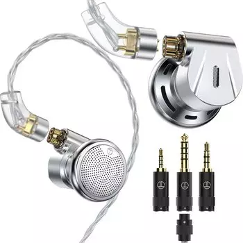 Наушники Intraconca Наушники Проводные наушники с бериллиевым покрытием Диафрагма Наушники Алюминиевый корпус Сменный штекер QDC Отсоединяемый кабель TRN-EMX Внутриканальные наушники Внутриканальные наушники