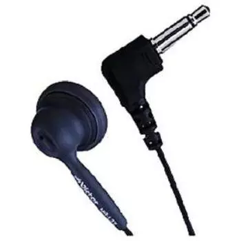 Наушники JVC 1 м мини-штекер черный MR-L37-B L-типа чёрный