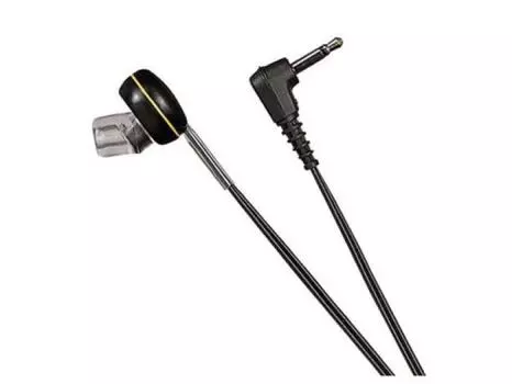 Наушники JVC Canal 1 м L-типа с мини-разъемом MR-L20 чёрный