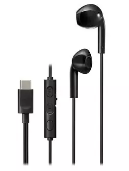Наушники JVC Kenwood JVC проводные с микрофоном Type C открытого типа USB черные HA-FR17UC-B Type-C 1,2 м HA-FR17UC
