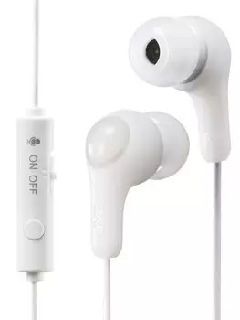 Наушники JVC Kenwood JVC с микрофоном проводные белые телеработа HA-FR9-W