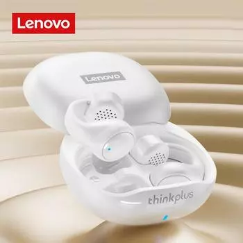 Наушники Lenovo X20 Bluetooth 5,3, беспроводные наушники с зажимом для ушей, спортивные наушники HiFi с басами, игровые наушники