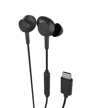 Наушники Maxell Canal с разъемом USB Type C, проводные, с поддержкой звонков, микрофон MXH-CC200BK, совместимый с Type-C™, микрофон,