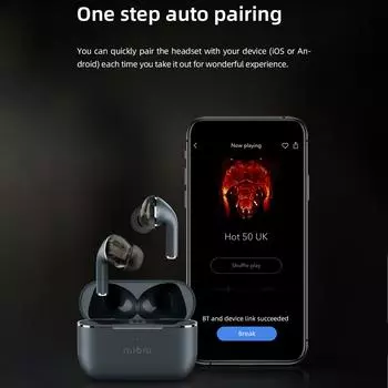 Наушники Mibro Earbuds M1 BT 5.3 Беспроводные наушники Наушники ENC Шумоподавление IPX4 синий