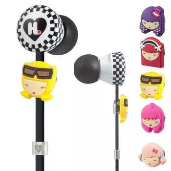 Наушники MONSTER модель сотрудничества WICKED STYLE [] «HARAJUKU LOVERS» MH-HJ-WIKD-IE