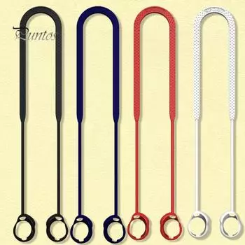 Наушники на шею, веревка, благоприятные для кожи, устойчивые к поту, устойчивые Bluetooth-совместимые наушники, не теряющийся ремешок для Sony WF-1000XM4 чёрный