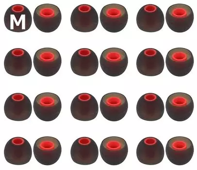 Наушники Наушники 2 типа твердости Силиконовый гибридный глубокий басовый звук Для Для Для Для Для Для 24 12 Средний A-Pcas Caps, Наушники, Улучшение,