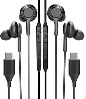 Наушники Наушники с проводным микрофоном, совместимые с Play USB C Шумоподавляющие наушники с микрофоном, совместимые с Sony xperia Sony, совместимые с