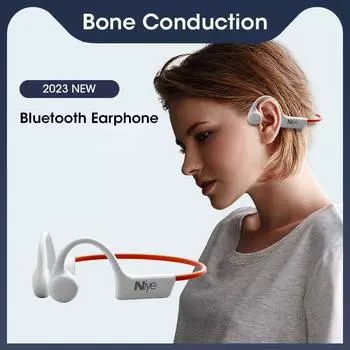 Наушники Niye True Bone Conduction, беспроводные наушники Bluetooth, спортивные наушники HiFi, стерео, открытые наушники с костной проводимостью и функцией интеллектуального шумоподавления