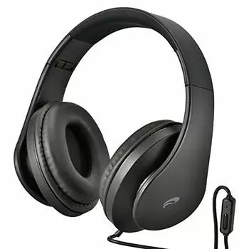 Наушники Ohm Electric AudioComm для смартфонов черные OHM HP-H250N-K 03-2806