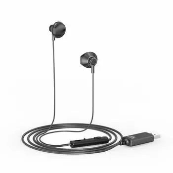 Наушники okcsc U200 USB с громкостью для работы в Интернете с помощью голосового ПК, в комплект входят черная гарнитура, микрофон, проводной, регулировка, всенаправленный, удаленная работа,
