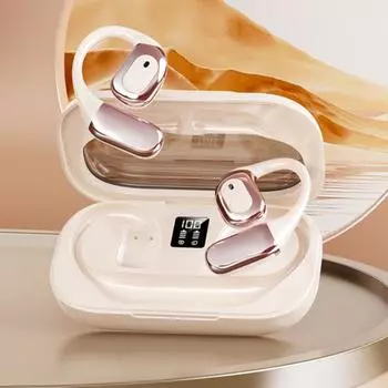 Наушники OWS Bluetooth с длительным сроком службы, шумоподавлением при вызове, открытые наушники высокой мощности чёрный