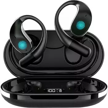 Наушники-переводчики с ИИ 3-в-1, 144 языка и акцента, беспроводные Bluetooth-наушники с открытым ухом, Bluetooth 5.4, с 4 режимами для iOS Android