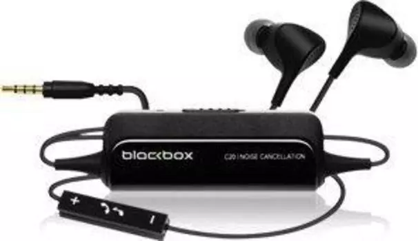 Наушники PHITEK с регулируемым шумоподавлением Blackbox C20 черного цвета с микрофоном Hands-free/пультом дистанционного управления