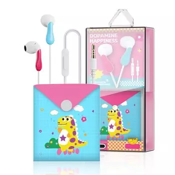 Наушники QearFunXD, Проводные наушники, Детские наушники, Внутриканальные, Милые, Для детей, С микрофоном, Наушники с разъемом 3,5 мм, Могут звонить, Шум