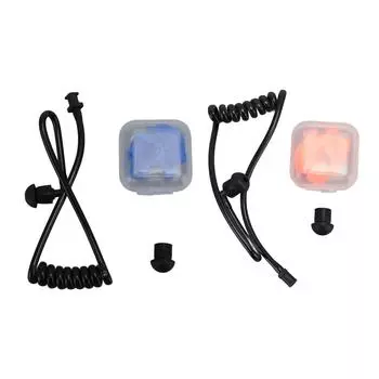 Наушники с акустической катушкой Talkie, сменные наушники с акустической трубкой с вкладышами для прогулок Blue