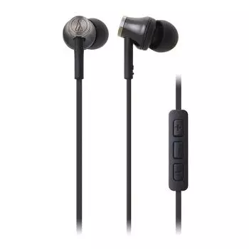 Наушники с черным внутриканальным микрофоном BK Audio-Technica iPod/iPhone/iPad, ATH-CK330i