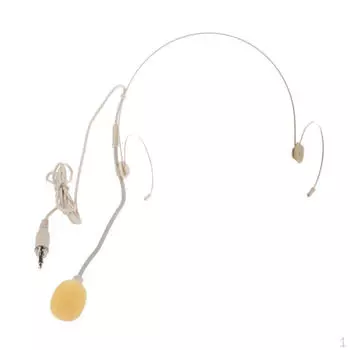 Наушники с двумя заушными крючками Blectret Headband Микрофон с вертикальным штекером