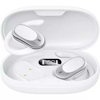Наушники с открытым ухом, беспроводные, Bluetooth 5.4, водонепроницаемые, IPX7, 80 часов воспроизведения, наушники-вкладыши с костной проводимостью для бега и тренировок