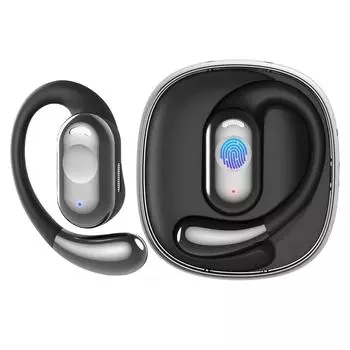Наушники с открытым ухом Bluetooth 5.4, спортивные наушники с микрофоном, беспроводные наушники с регулировкой угла наклона, заушные крючки, гарнитуры для тренировок, встреч, офиса, дома
