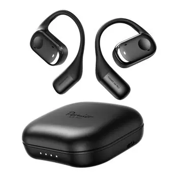 Наушники с открытым ухом Tama Denshi Kogyo Permier AIR PRO bluetooth Черные OWS IPX4 Брызгозащищенные и пылезащищенные, которые не закрывают уши, динамический драйвер диаметром чёрный