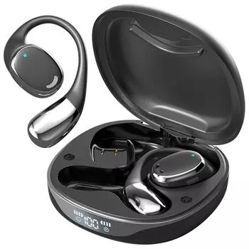 Наушники с открытым вкладышем Беспроводные наушники с поддержкой Bluetooth 5.3 с открытым вкладышем Шумоподавлением Беспроводные наушники для бега MM7 чёрный