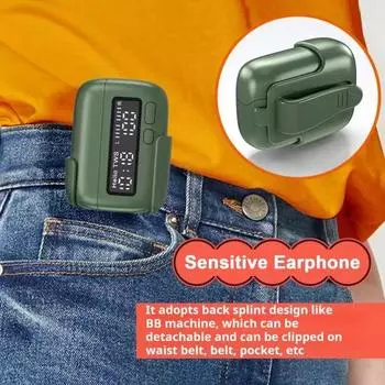 Наушники с поддержкой Bluetooth Эргономичный дизайн Шумоподавляющие стереонаушники-вкладыши Беспроводные наушники с зарядным чехлом серый