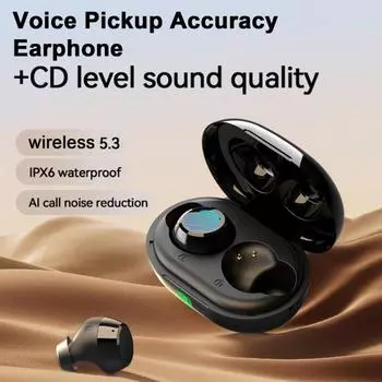 Наушники с поддержкой Bluetooth, шумоподавлением, беруши, быстрая передача, чистое качество звука, водонепроницаемость IPX6 чёрный