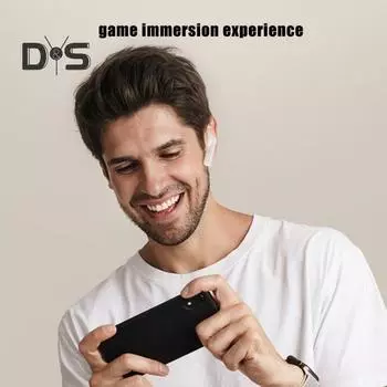 Наушники с поддержкой Bluetooth, высокочувствительным микрофоном, интеллектуальным шумоподавлением, двухсторонними динамическими динамиками, музыкальными наушниками-вкладышами розовый