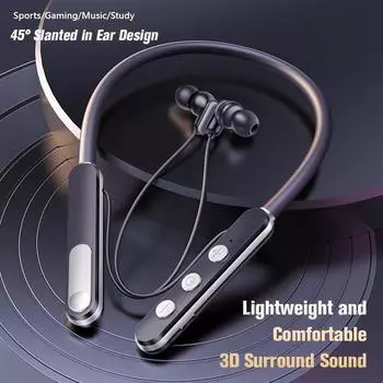 Наушники с шейным ремешком и памятью, ENC с шумоподавлением, HD-вызовы, магнитные наушники, голосовой помощник, наушники-вкладыши, спортивные наушники, игровые наушники
