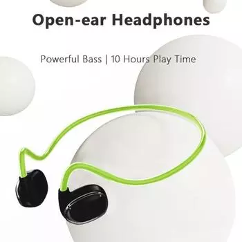 Наушники с воздушной проводимостью HiFi стереозвук открытые наушники с креплением на шее совместимые с Bluetooth 5.3 беспроводные наушники Handsfree чёрный