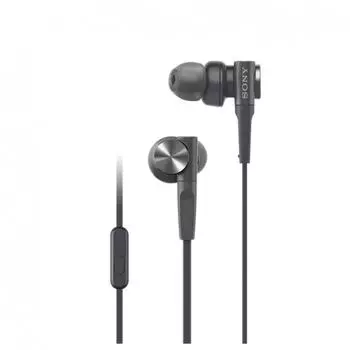 Наушники Samsung с низким и низким тоном, модель MDR XB55AP Cnal тип с микрофоном, черные MDR XB55AP B